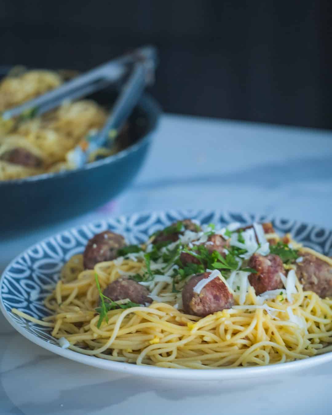 Sam Cooks Maltese Sausage Carbonara