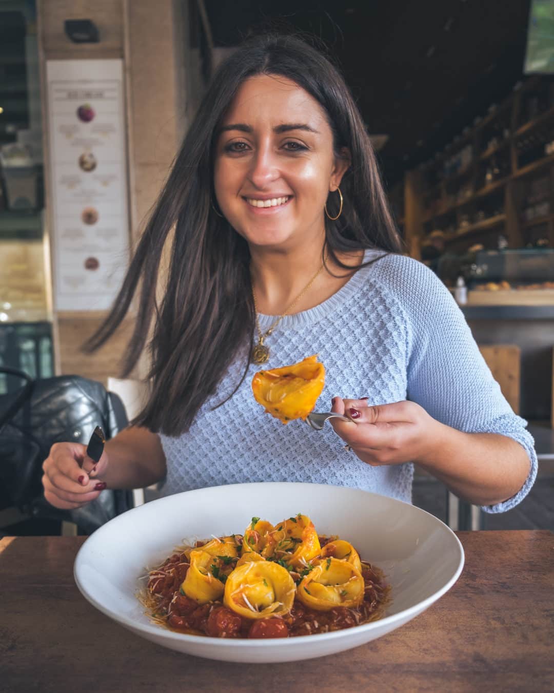 Tortellacci Tiffanys Bistro types of pasta