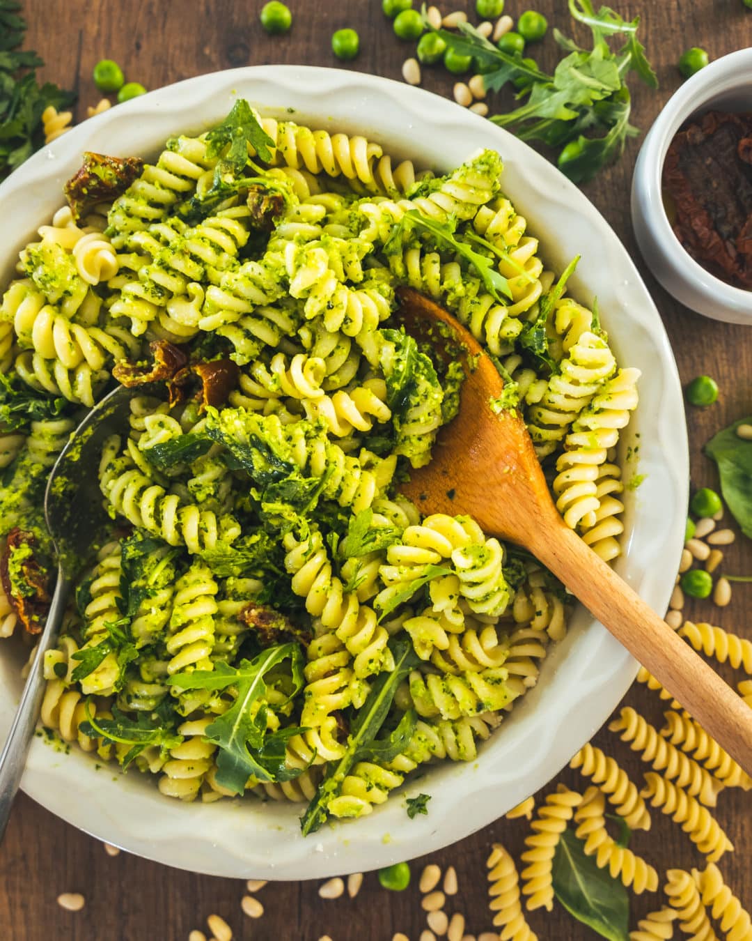 frozen vegetables pea pesto pasta Indian creamed spinach corn salad side dish