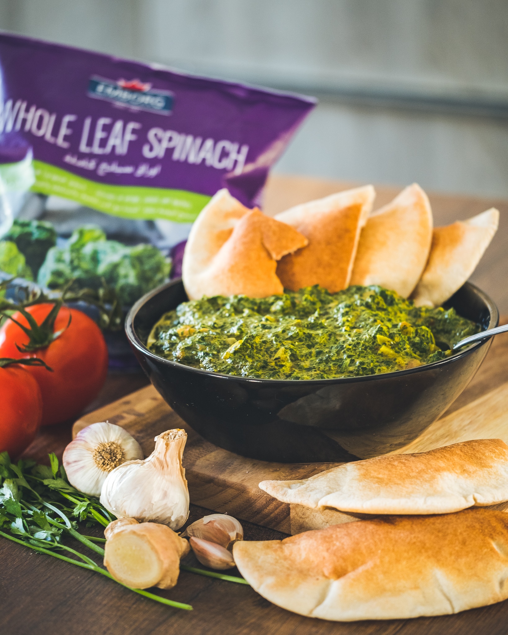 frozen vegetables Indian creamed spinach