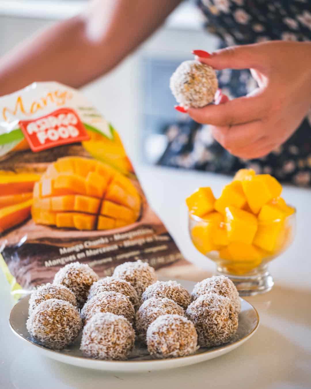 Frozen fruits Whatsinstore Asiago omgfoodmalta mango coconut balls